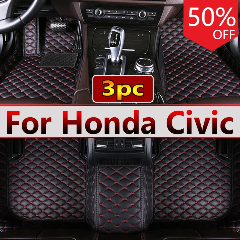 Auto Vloermatten Voor Honda Civic 2022-2023 Aangepaste Auto Voetpads Auto Tapijt Hoes Accessoires