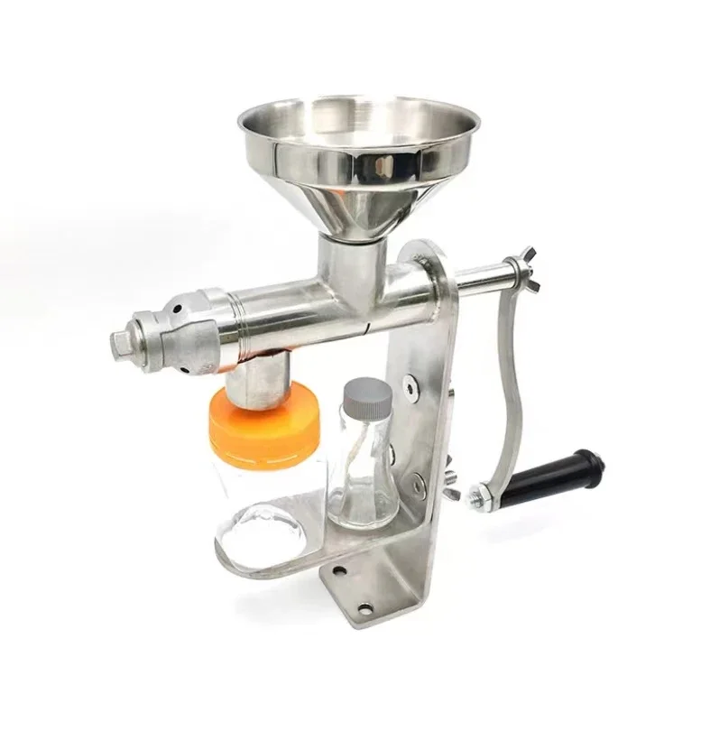手動ステンレス鋼油プレス機,家庭用,野菜およびゴマ油プレス