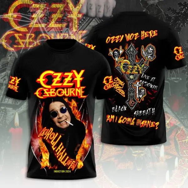 

Popular Rock Ozzy Osbourne 3D Printing Men Women Hip Hop Trendy Short Sleeve T-Shirt Harajuku Round Neck T-Shirt Oversized Top