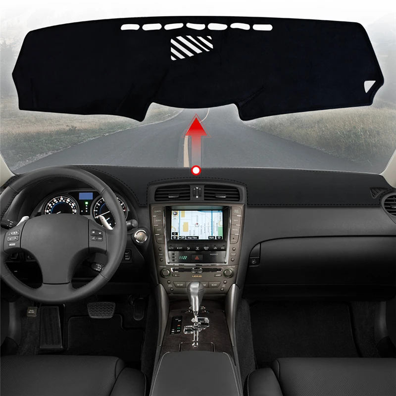 

Car Dashboard Cover Avoid Light Pad Anti-UV Carpets Non-Slip Mat For Lexus IS250 IS350 2006-2011 Para Android Auto Accesorios