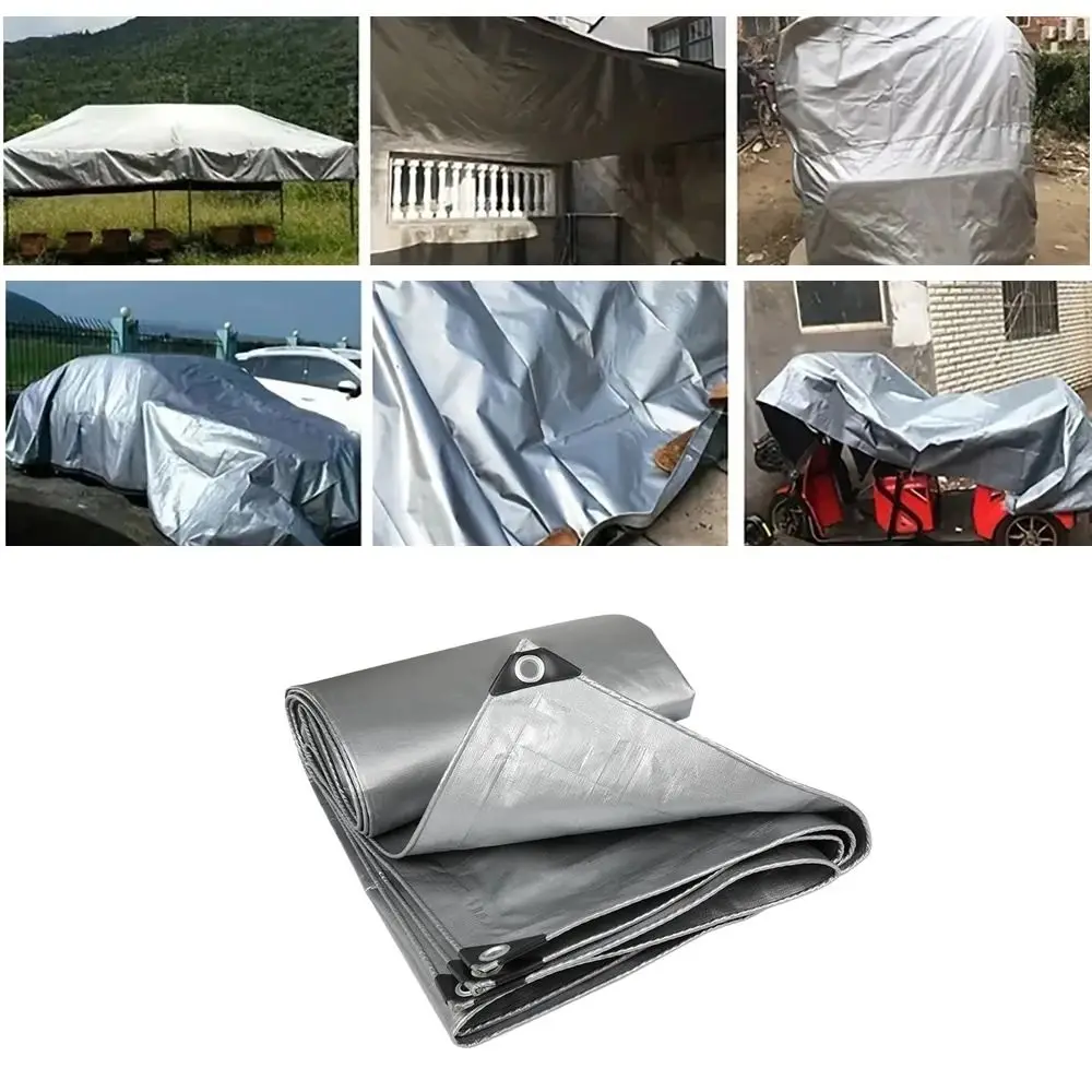 PE Tarpaulin Rainproof Cloth Outdoor Awning Garden Plant Shed Boat Car Truck Canopys Waterproof Shading Sail Pet Dog House Cover