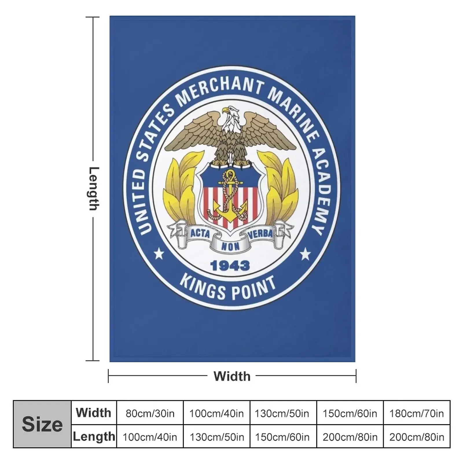 United States Merchant Marine Academy? Throw Blanket for winter for sofa christmas gifts Blankets