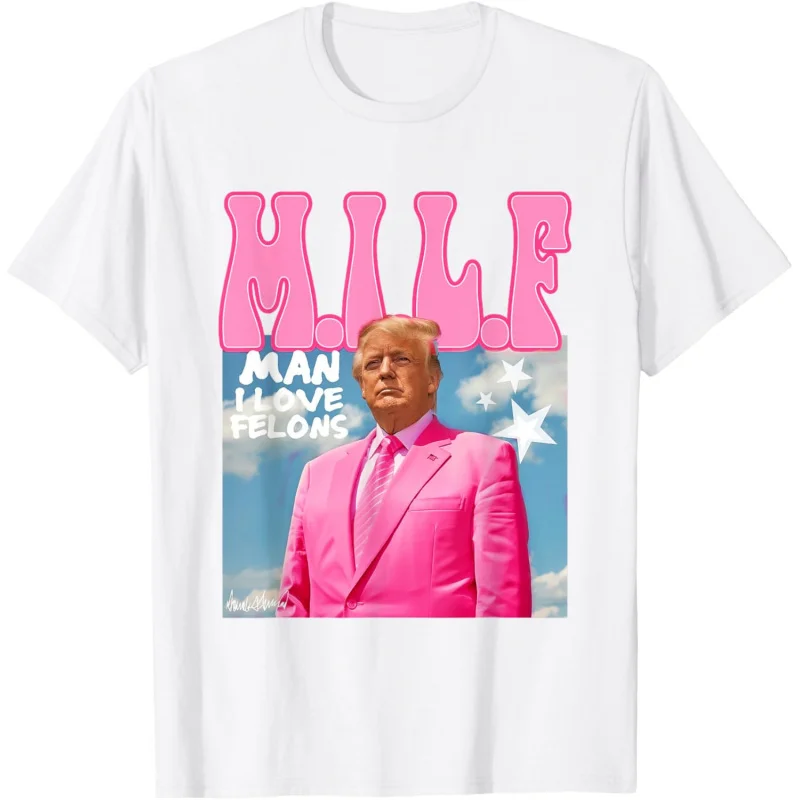 

Pink 2024 Funny Trump For President T-Shirt