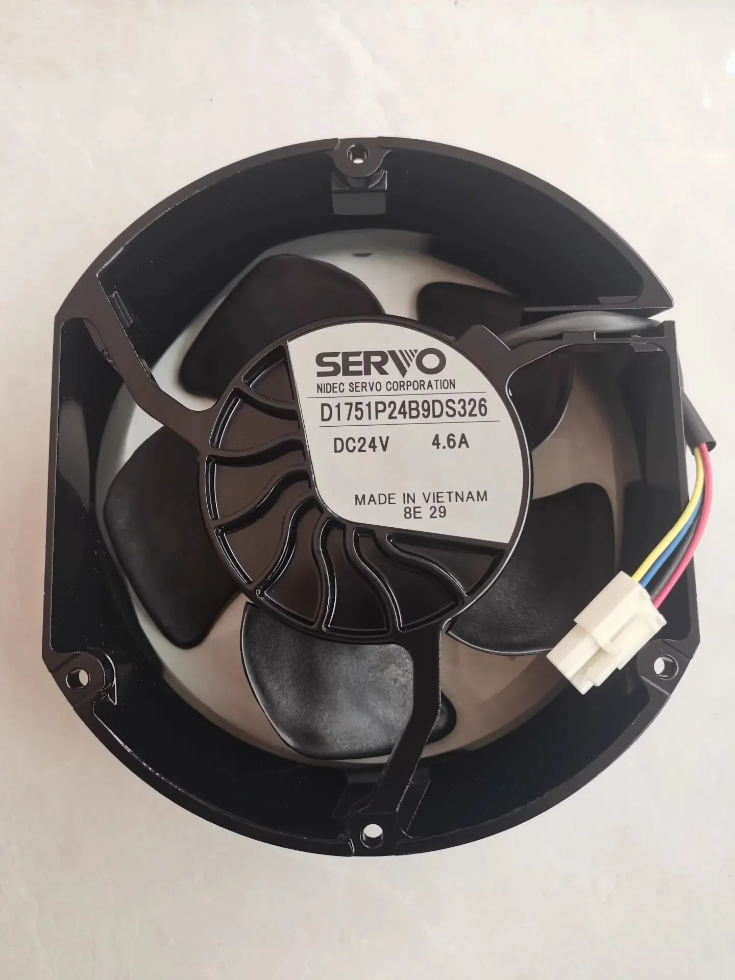 SERVO D1751P24B9DS326 DC 24V 4.6A 172x172x51mm 4-Wire Server Cooling Fan