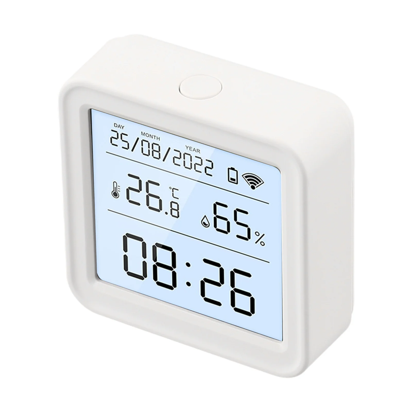 App Controlled Thermometer Hygrometer with Backlit Screen and Auto Calibration for Stable Environment Tracking