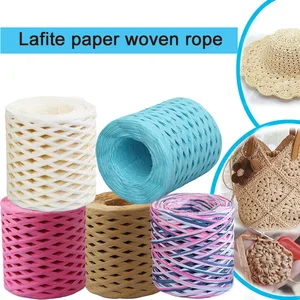 VIE LENTE Benang Jerami Rafia Alami untuk Merajut Merajut DIY Buatan Tangan Rajutan Tangan Kemasan Hadiah 200M 10 benang kaus kaki penjualan terbaik - №