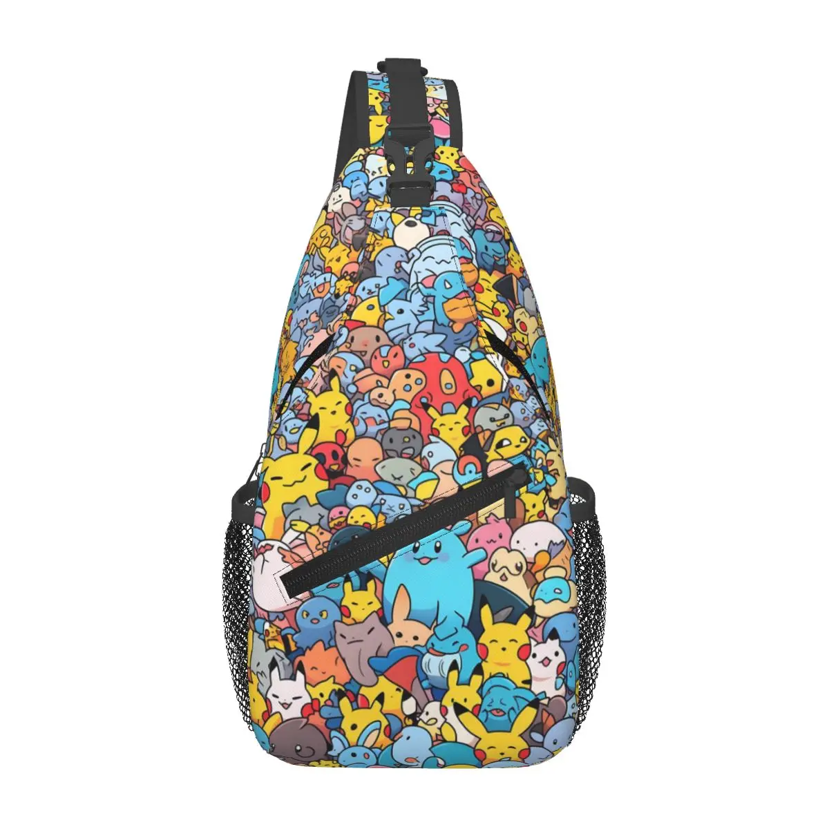 

Custom Bikachus Shoulder Crossbody Chest Backpack Shoulder Chest Bags Sling Bag for Traveling Hiking Series Video Games Bags