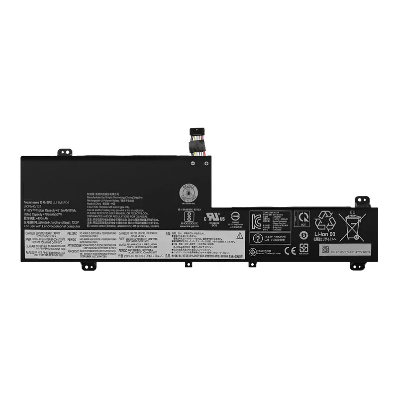 Imagem -02 - Bateria L19m3pd6 do Portátil de 11.52v 52.5wh para Lenovo Ideapad Flex 15 14 Amd L19c3pd6 L19d3pd6 L19l3pd6 Sb10x49076 Sb10x49078