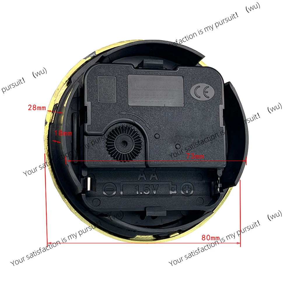 1Pcs 80mm Elegant Quartz DIY Clock Accessory Movement Round Clocks Round Clock Head Insert Repair Part Home Decor