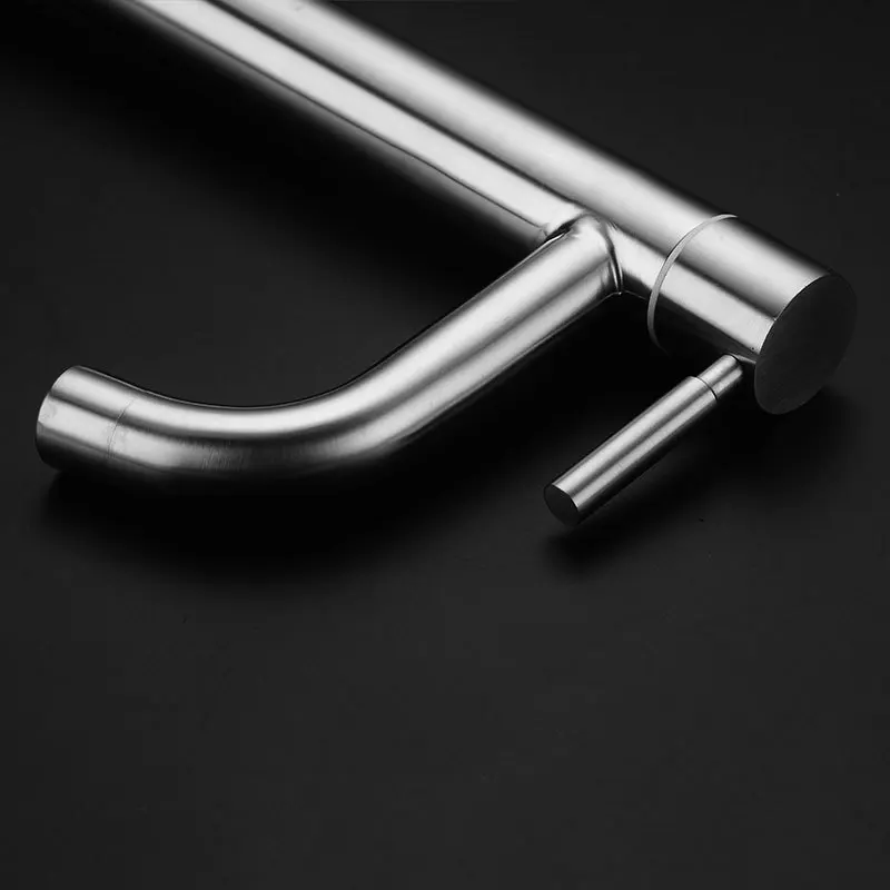 

Cold Quickly Open Type Tall Rust And Corrosion Resistance Bathroom Sink Tap Chrome Silver Basin Faucet Stainless Steel Single