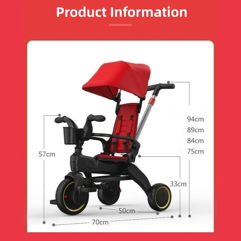 TOP Selling tricycle for kids 1-5 years old, Lightweight stroller with high quality and fast free delivery