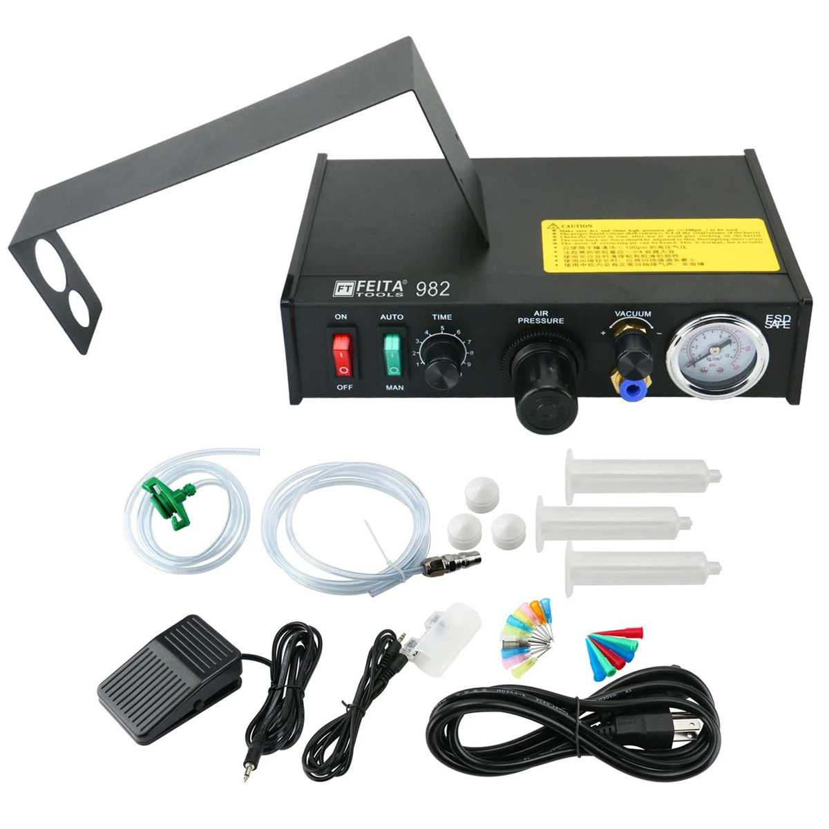 FEITA 982 Auto Glue Dispenser Automatic Solder Paste Liquid Adhesive Controller Dropper Machine Simpler Operation