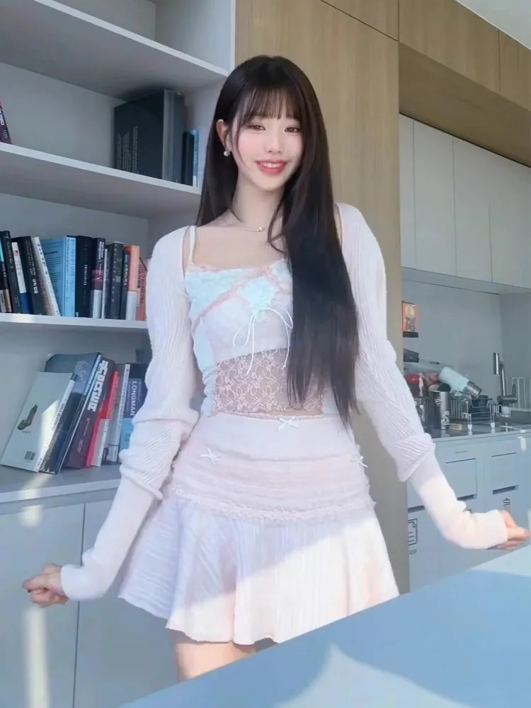 

Милая розовая юбка трапециевидной формы, женская летняя новая одежда Sle Zhang ng, универсальная цветная юбка средней талии