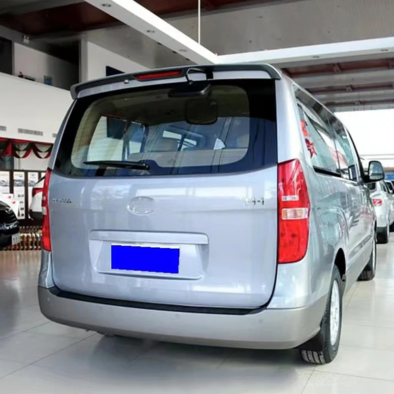 For Hyundai starex H-1 ABS black carbon fiber rear roof rear trunk lid spoiler wing body sports modification kit