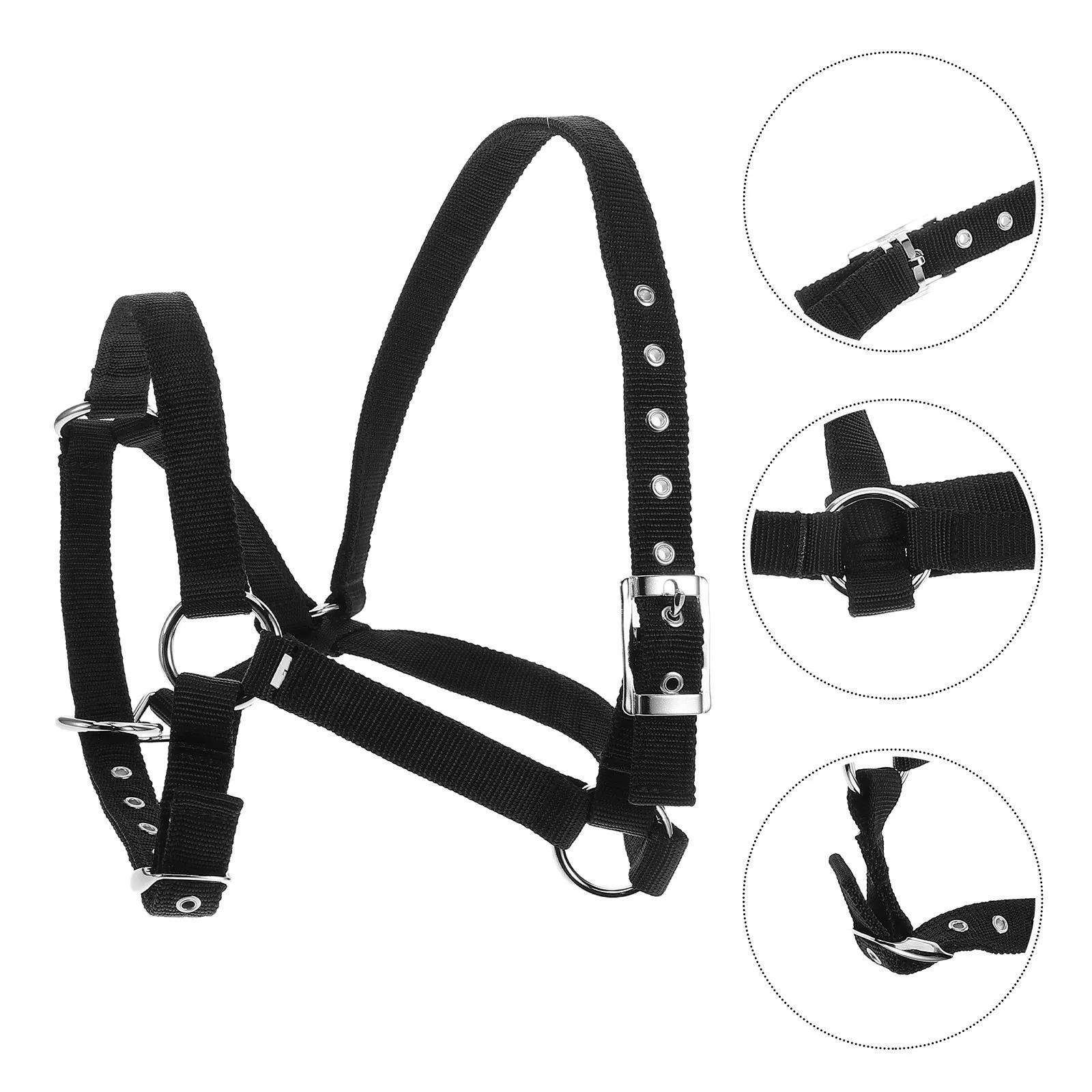 

Детский удобный нейлоновый недоуздок для лошади с регулируемой подкладкой и отрывным ремнем, набор для конного спорта, товары для лошадей