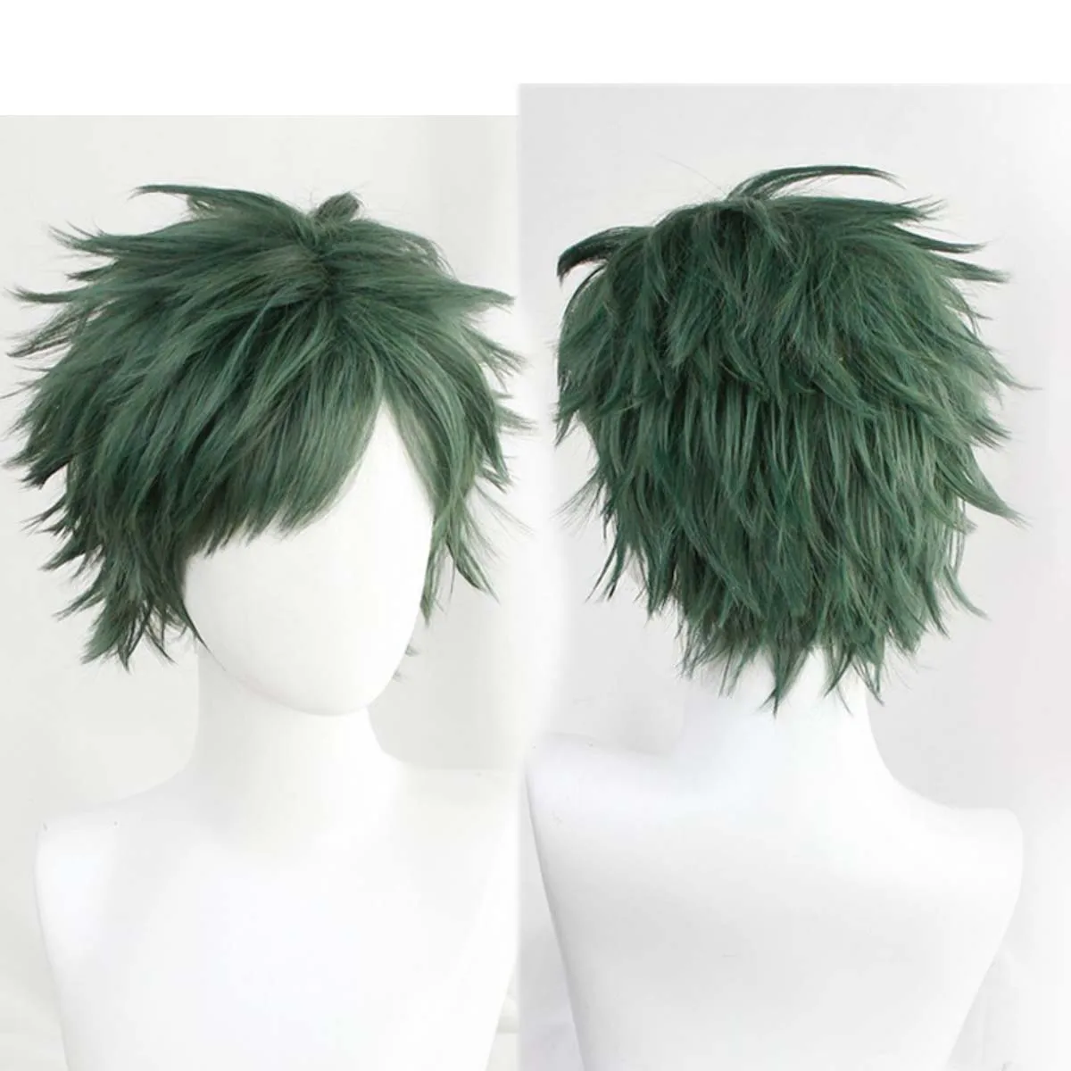 

Halloween Christmas Comic Men Twisted-Wonderland Trey Clover Short Green Cosplay Wig