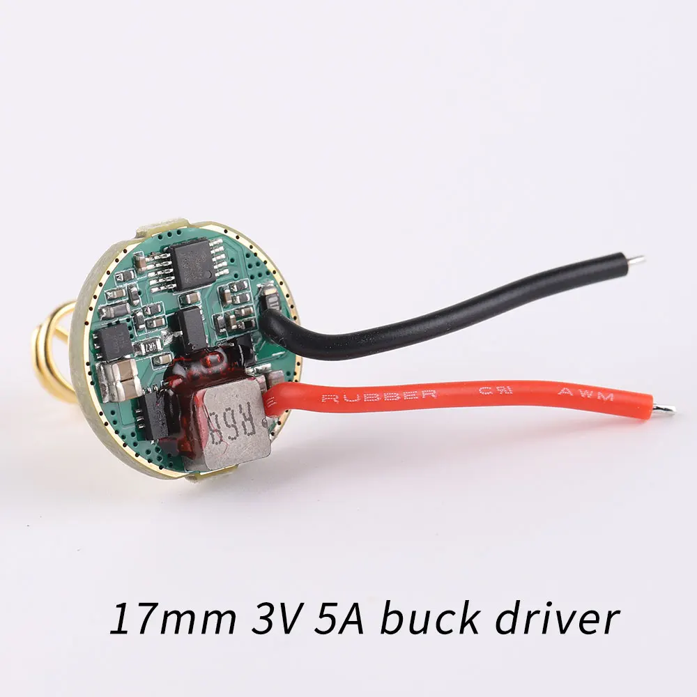 17mm 3V 5A buck Driver for SST40 519A ,12groups , max current output 5000mA, Temperature protection management inside