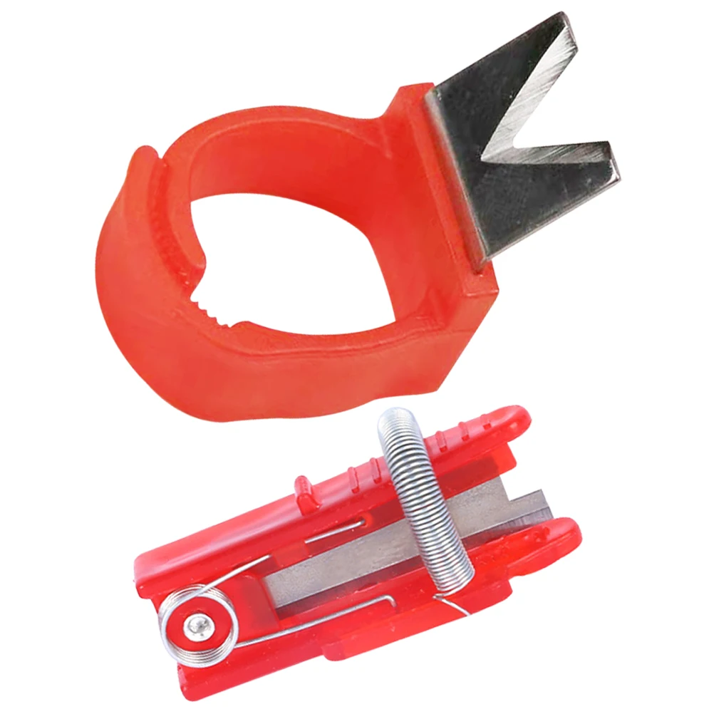 

2Pcs Fruit Picker Picking Plant Thumb Kitchen Protector VType Rings Vegetable Harvest Tool Garden Supply