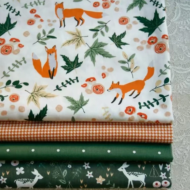 160x50 cm Volpe Piccolo Principe Twill Abito in tessuto di puro cotone, Camicia per abbigliamento per bambini, Pigiama Abbigliamento Tessuto Panno fai da te