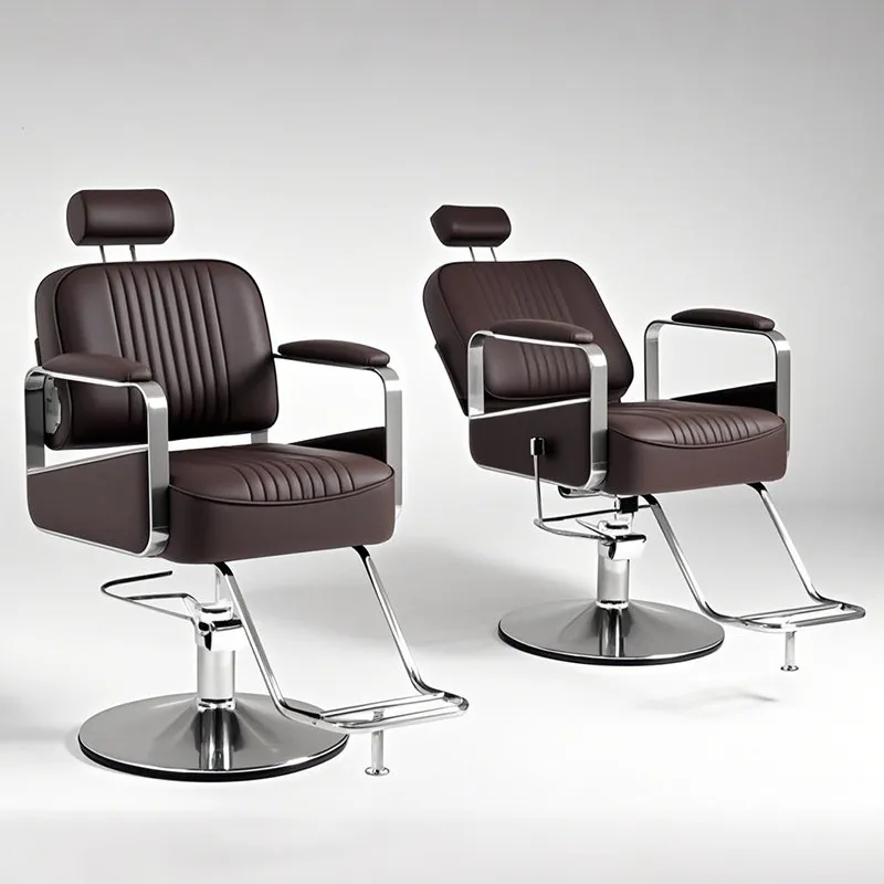 

Aesthetic Creative Barber Chair Space Saving Trendy Exquisite Modern Chairs Professional Mdoern Stuhl Friseur Salon Furniture