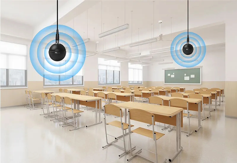 Microfone de teto para conferência profissional