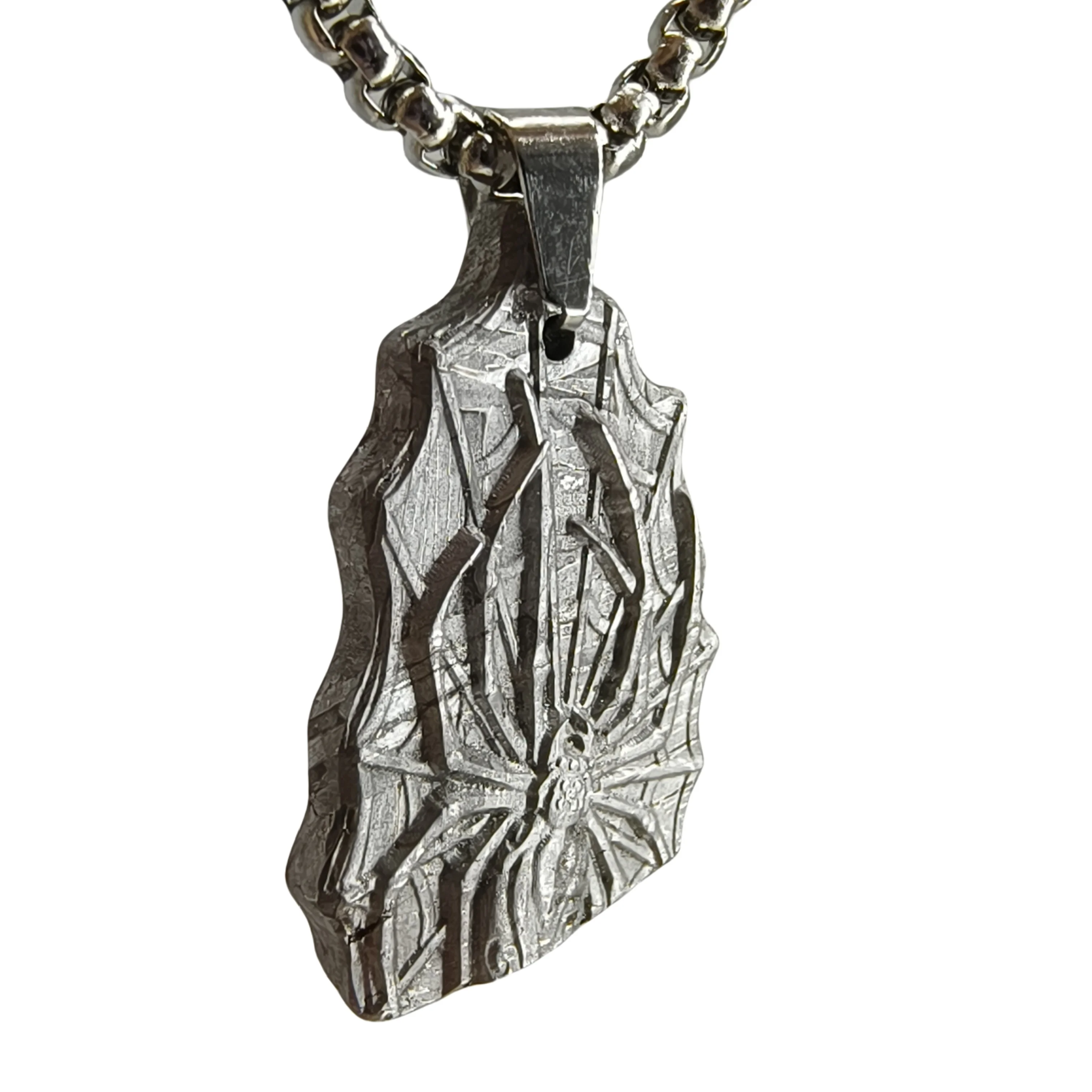 8.3g Muonionalusta meteorite Hand carving pendant Natural iron meteorite pendant Meteorite slice Handmade jewelry-LK193