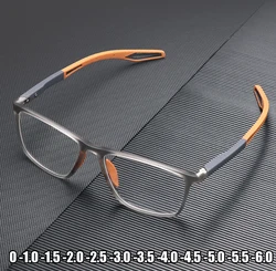 Unisex Women Men's Minus Glasses Fashion TR90 Computer Eye Protection Myopia Eyeglasses Anti Blue Light Short Sight Eyewear
