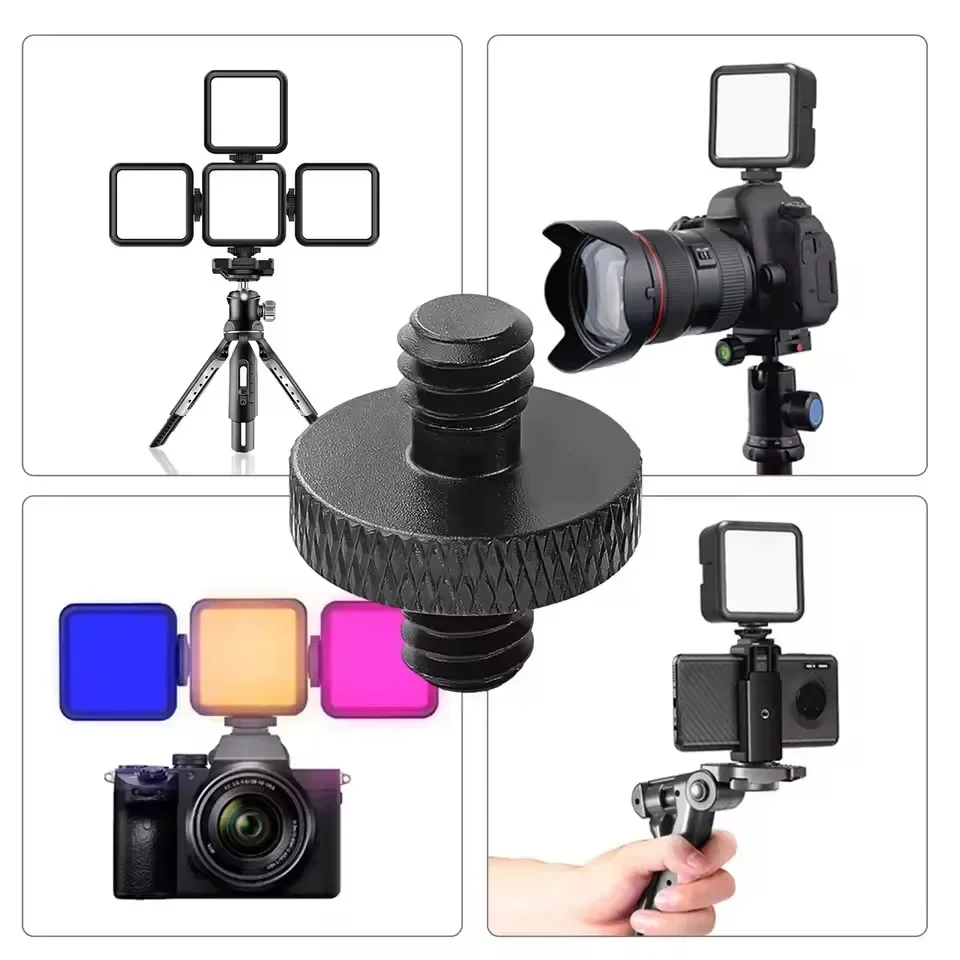 1-8Pcs 1/4 Male to 1/4 Male Threaded Tripod Screw Adapter for DSLR Mic Stand Camera Cage & Shoulder Mount Alloy 1/4'' Screws