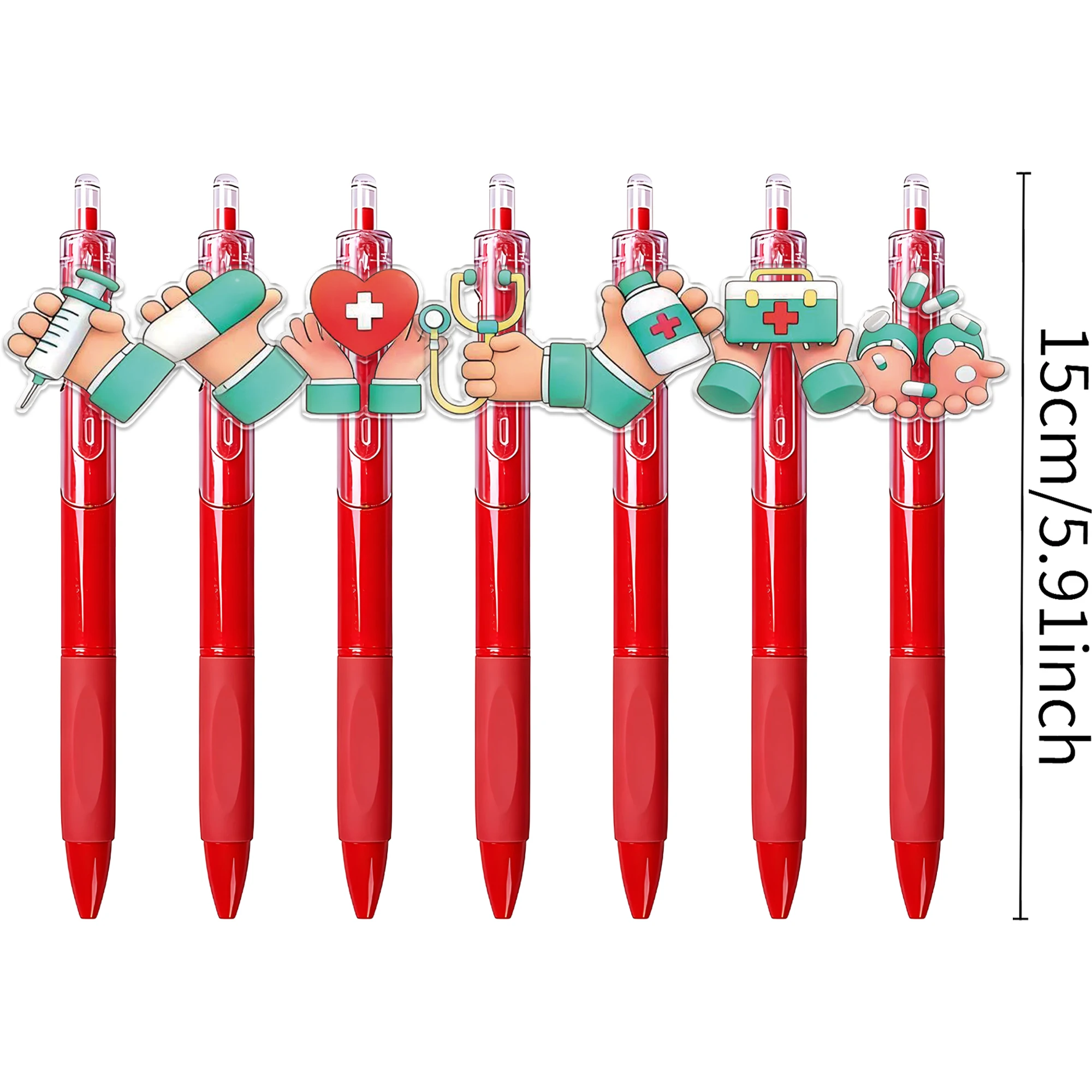9PCS medical medical elements press the pen pattern randomly
