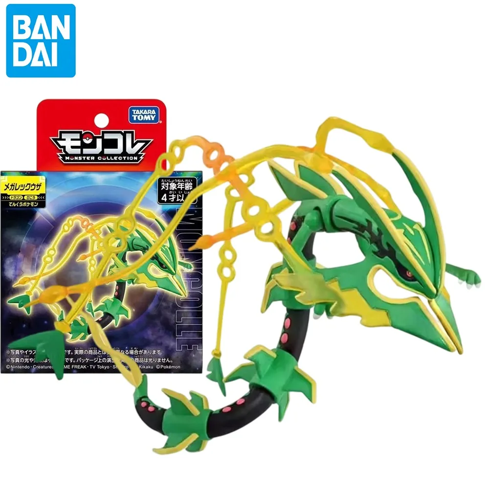 

TOMY Pokemon Action Figure Mega Rayquaza Form PVC Collectible Figurine Anime Model Toys Kids Halloween Gifts