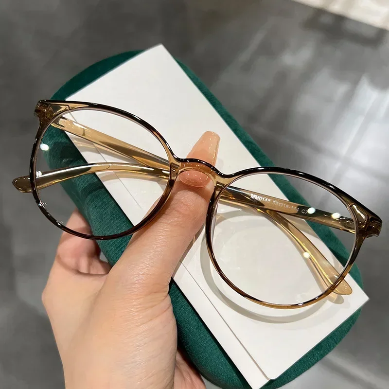 Unisex Round Myopia Glasses Ultralight Men Women Short-sighted Eyewear Blue Light Minus Diopter Eyeglasses Retro HD Lens Glasses image 5