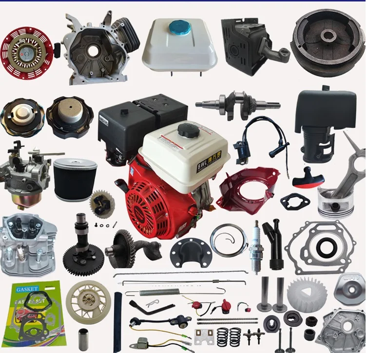 PARTS FOR GASOLINE Engine 5.5HP, 6.5HP, 9HP, 13HP  (AIR FILTER Assy, CARBURATOR, RECOIL START KIT and etc)