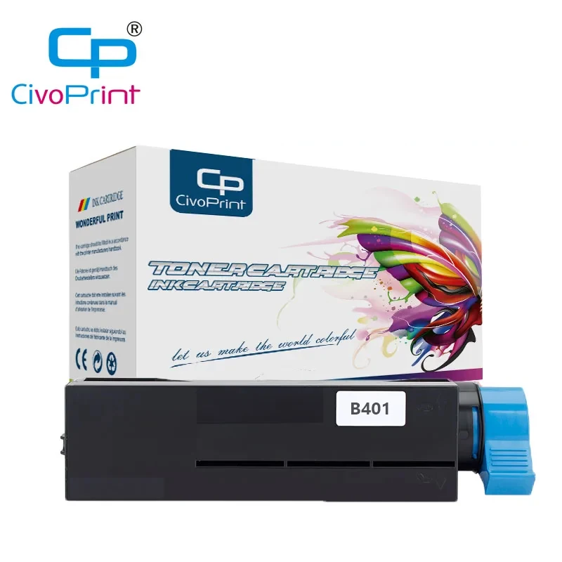 1 PCS Compatible B401 B441 B451 toner cartridge for OKI B401d  B401dn  MB441 MB450  MB451  MB451dn  MB451dnw  MB451w printer