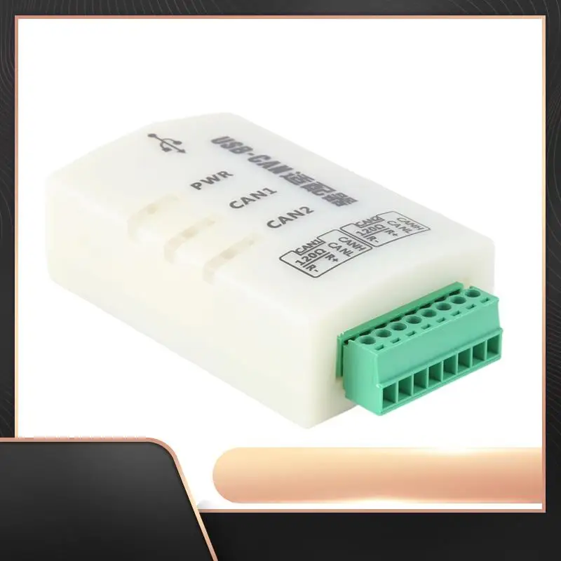 

Анализатор шины CAN Openj1939 USBCAN-2A Адаптер USB-CAN с двумя дорожками, совместимый с ZLG
