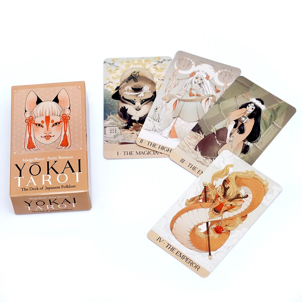 요괴 타로 데크 타로 카드 일본 민속 전통에 뿌리 끼워 - Board Game Root 리뷰 및 가격