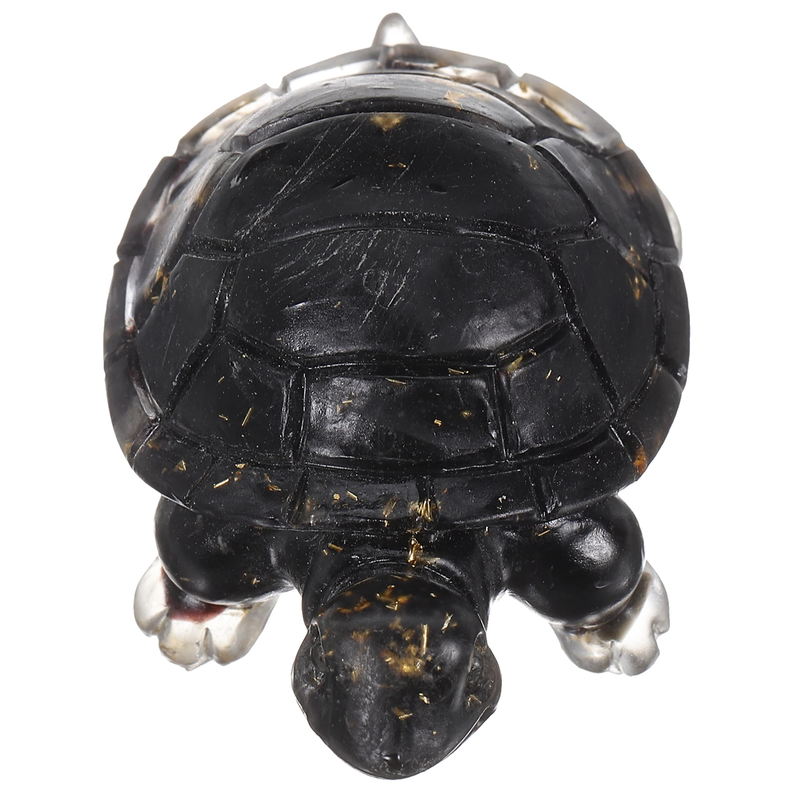 

1pc Crystal Turtle Resin Animal Ornament For Desk Turtle Ornament Shelf Decor Indoor Home Office Decoration Feng Shui
