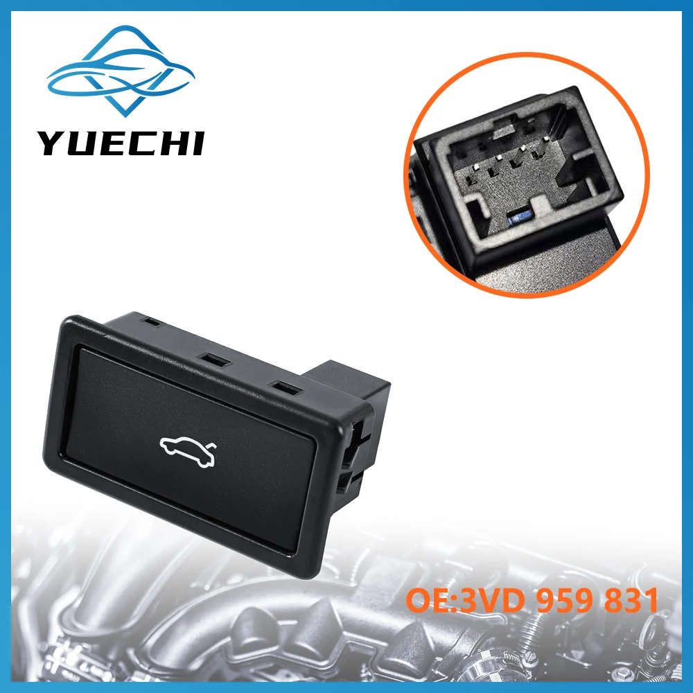 Electric Power Trunk Lock Control Switch Button Trunk Lid Lock 3VD959831 For Skoda Octavia Superb Kodiaq Passat B8 3VD 959 831