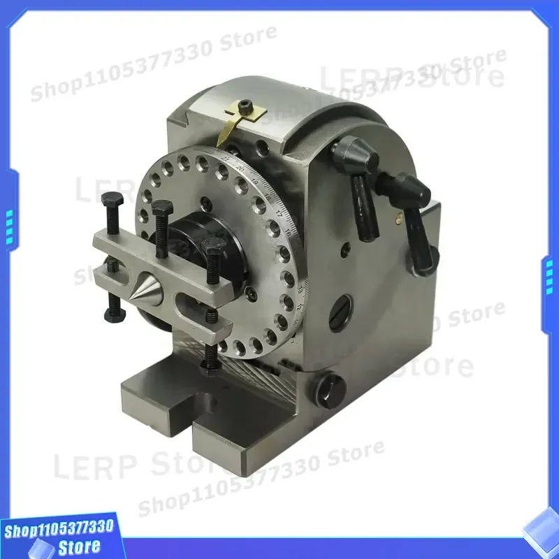 BS-0 Precision Semi-Universal Dividing Head with 5 Inch 3 Jaw Chuck for Milling Machine Accurate Indexing Tool Metalworking 5