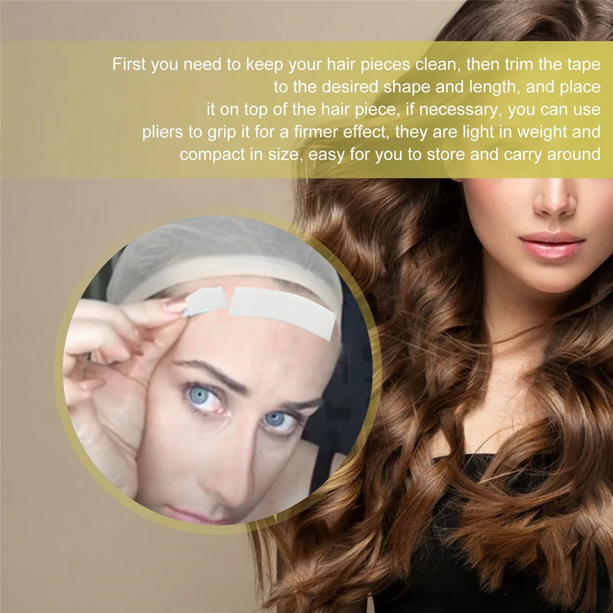 AAAF 36Pcs/Lot Ultra Hold Wig Double Sided Tape Strong Adhesive Hair System Extension Strips Waterproof for Toupees/Lace Wig