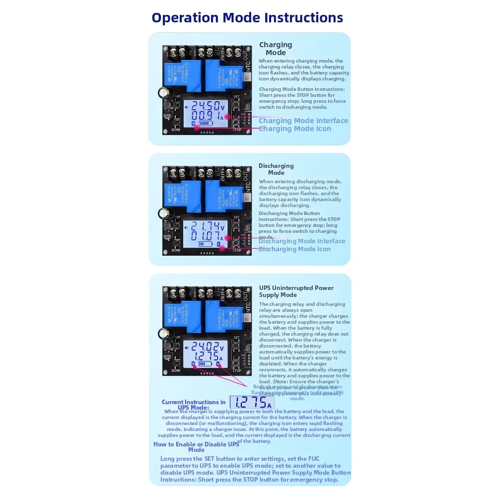 30A Bidirectional Coulometer Current Detector 10-110V For Battery Charge Discharge Management Meter With For Modbus For Industri