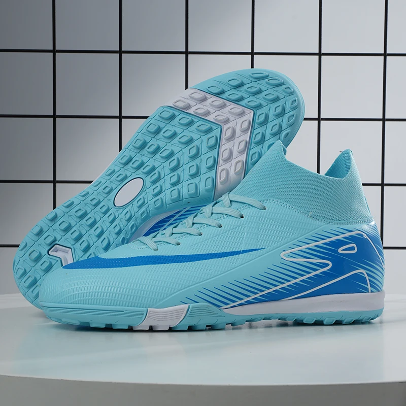 

Men New TF Football Boots Professional Original Adult Male Soccer Shoes Top Quality Comfortable Breathable Ankle Football Shoes