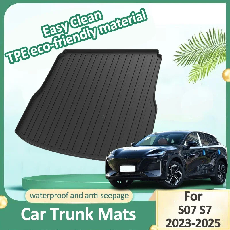 Cargo Liner For Deepal S07 S7 2023-2025 2024 Auto Trunk Mat Trunk Rubber Carpet Protect Cover Cargos Mats Car Mat Accessories