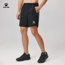 Kelme Men's Ice Silk Shorts Outdoor Breathable Sports Shorts Football Running Quick-drying Pants Training Shorts