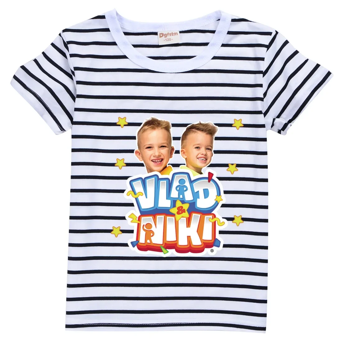 Camisetas con estampado 3d Kawaii vlad niki para bebés, ropa de manga corta de dibujos animados, Tops informales que combinan con todo, 2 a 16 años, novedad de verano