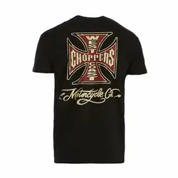 WCC West Coast Choppers Motorcycle Co. Tea Black T-Shirt