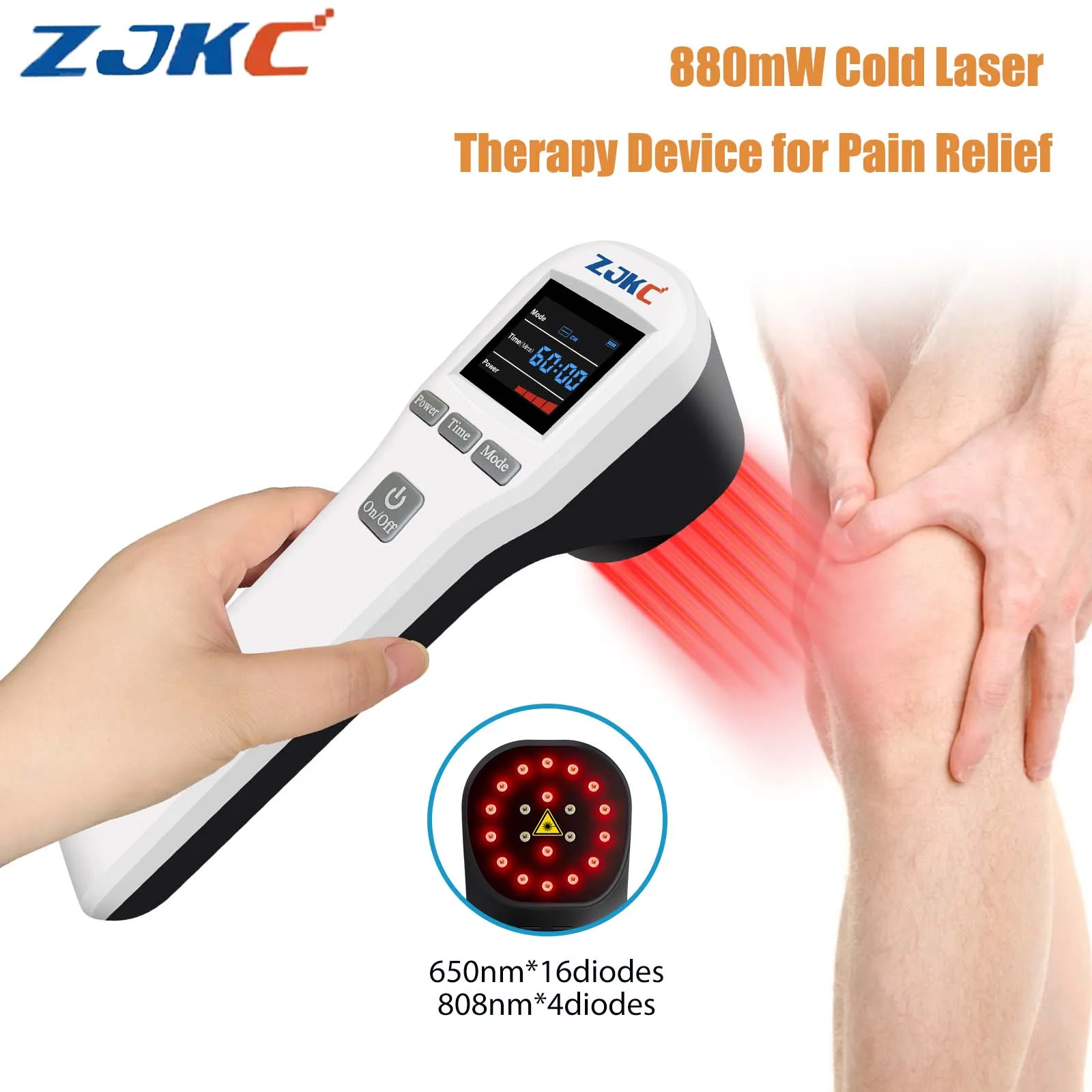 880mW Home Use Pain Relief Machine for Human And Pets Portable Red Light Cold Laser Physiotherapy Wound Healing & Arthritis