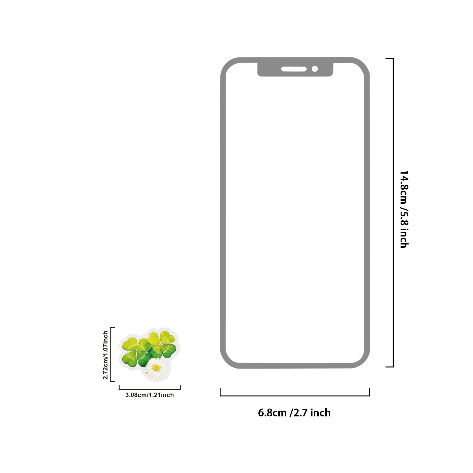 Etori Life Simbolo fortunato Acquerello fresco Margherita Trifoglio Adesivi 50 pezzi Bianco Blu Verde Schema di colori per laptop, Adesivi per telefono, Album fotografici, Decorazione della stanza, Sacchetti regalo, Materiale scolastico, Sigilli, Adesivi fortunati, Adesivi giocattolo, Regalo per gli amici