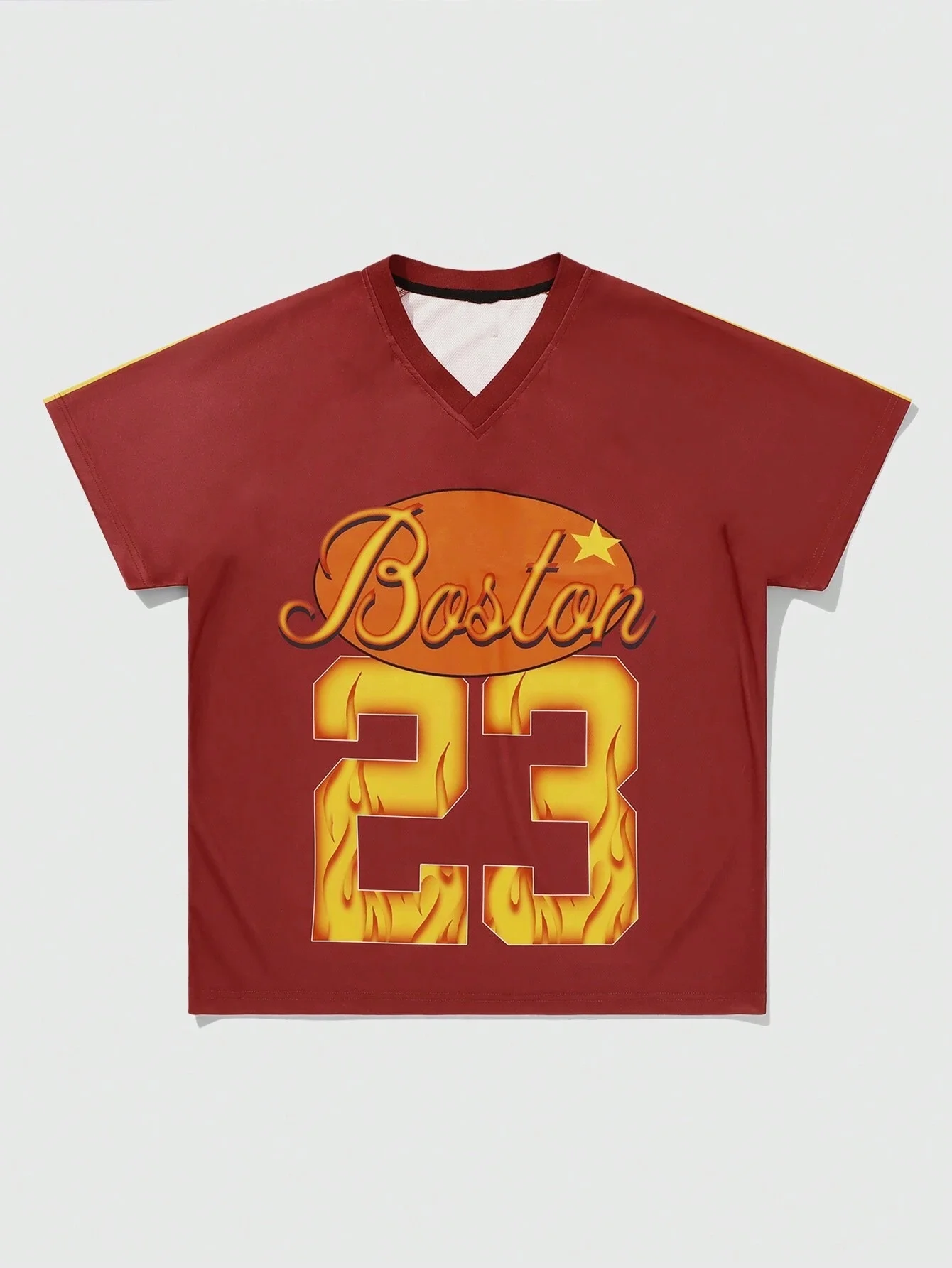 BOSTON 23 Print Men Summer  American Style T-Shirt Man Short Sleeve Round Neck sport Tee Vintage Basketball T-shirt Men Clothes