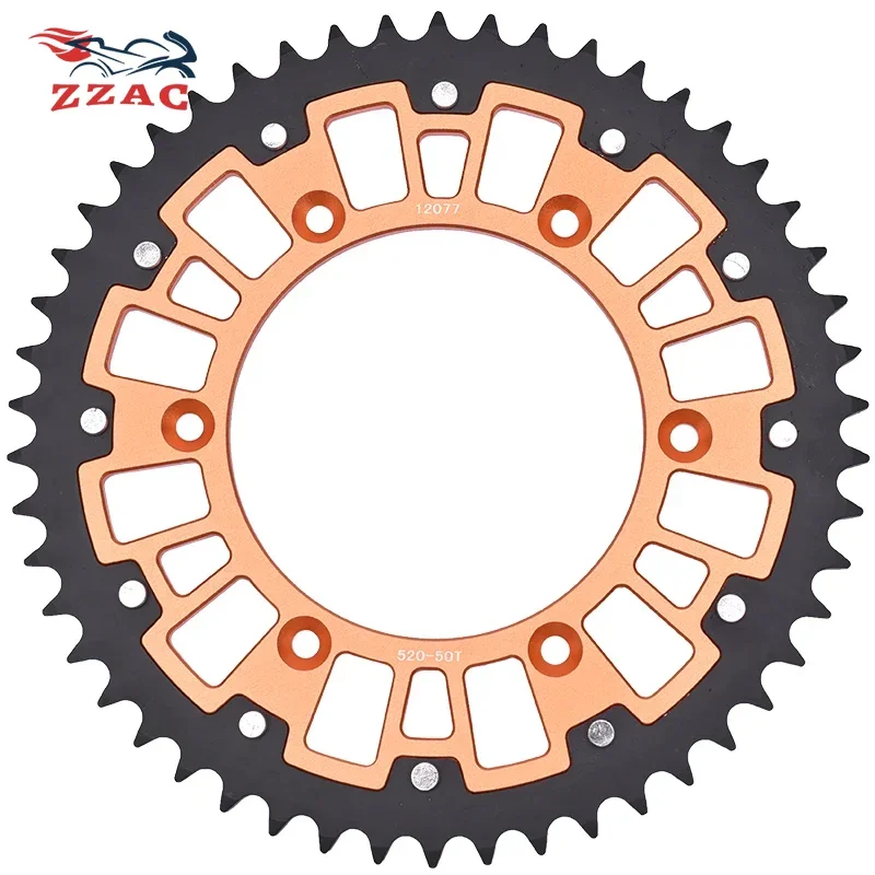 

50T Motorcycle Steel Aluminum Composite Sprocket For Husqvarna 125 TC TE TX 150 TE 250 FC TC TE 300TE TX 350 FC FX 450 FE 501FE