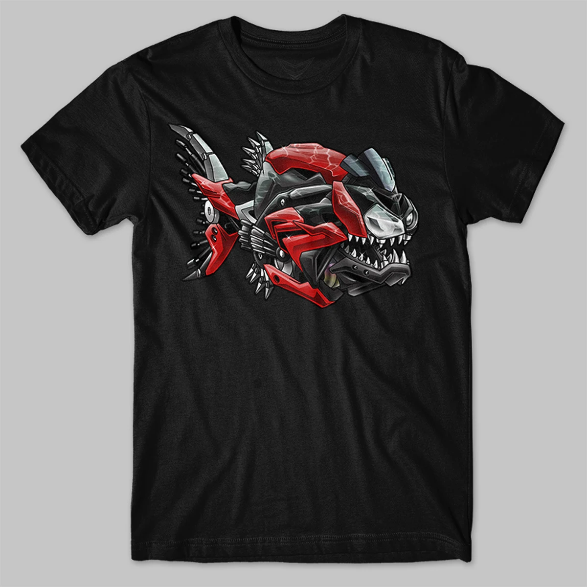 Classic Motorcycle S1000R Unique Piranha Shape T-Shirt. Summer Cotton O-Neck Short Sleeve Mens T Shirt New S-3XL